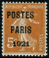 ** N°27 5c Orange, Paris 21 - TB - Other & Unclassified