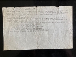 Tract Presse Clandestine Résistance Belge WWII WW2 '10 Mai 1942' Les Belges, Dont Le Coeur Reste Bien Accroché, Ne... - Documentos