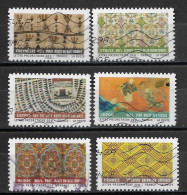 France  2011  Obitéré  Autoadhésif  N° 514 - 515 - 517 - 520 - 522 - 523   "  Tissus Du Monde  " - Used Stamps