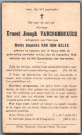 Bidprentje Lessines - Vancrombreucq Ernest Joseph (1904-1945) - Devotion Images