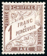 ** N°25 1F Marron, Pièce De Luxe - TB - Other & Unclassified