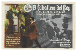 Programa Cine. El Caballero Del Rey. Pierre Renoir. 19-1846 - Publicidad