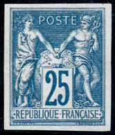 (*) N°35 25c Bleu, SG - TB - Autres & Non Classés