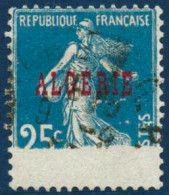 Obl. N°14 25c Bleu, Manque D'impression - TB - Otros & Sin Clasificación