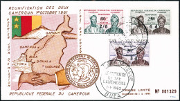 PJ N°332/4 Réunification Surchargée FDC - TB - Other & Unclassified