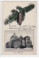 39069706 - Kiel, Froehliche Weihnachten Mit Stadttheater Gelaufen, 1912. Leichte Stempelspuren, Sonst Gut Erhalten - Kiel