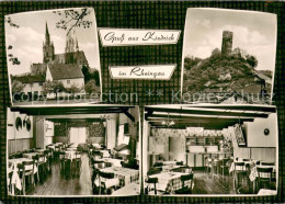 73706694 Kiedrich Kirche Burgturm Gasthaus Zur Weinlaune Gastraeume Kiedrich - Altri & Non Classificati