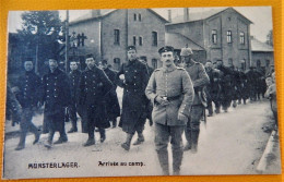 MILITARIA -  MUNSTERLAGER - Arrivée Au Camp Des Prisonniers - Manoeuvres