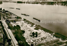 73706673 Ruedesheim Am Rhein Campingplatz Geisenheim Fliegeraufnahme  - Rüdesheim A. Rh.