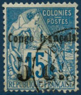 Obl. N°2 5c Sur 15c Bleu - TB - Altri & Non Classificati