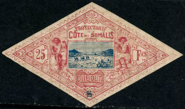 ** N°20a 25F Rose Et Bleu Avec Surcharge S (specimen) Dans L'angle Inférieur, RARE - TB - Altri & Non Classificati