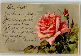 39784506 - Eine Prachtvolle Rote Rose Kuenstlerkarte M & L Serie 113 - Klein, Catharina