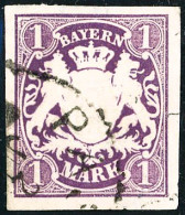 Obl. N°36 1m Violet - TB - Other & Unclassified