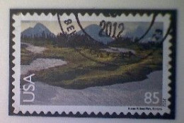 United States, Scott #C149, Used(o), 2012 Air Mail, Glacier Park, 85¢, Multicolored - Usados