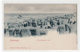 39074906 - Norderney Mit Herrenstrand Und Bad. Ungelaufen Um 1900 Gute Erhaltung. - Norderney