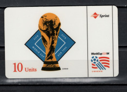 USA 1994 Football Soccer World Cup Phonecard With Bhutan Stamp - Sport