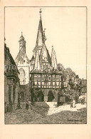 73706303 Michelstadt Rathaus Kuenstlerkarte D. Ubbelohde Michelstadt - Michelstadt