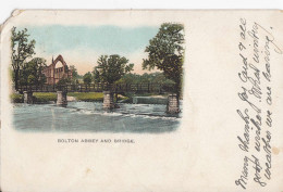 D71. Vintage Undivided Postcard. Bolton Abbey And Bridge. - Andere & Zonder Classificatie