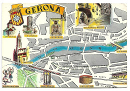 GERONA, MAPA.- GIRONA - GERONA.- ( CATALUNYA ) - Gerona