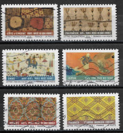 France  2011  Obitéré  Autoadhésif  N° 513 - 514 - 518 - 520 - 522 - 523    "  Tissus Du Monde  " - Used Stamps