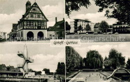 73706196 Gross-Gerau Altes-Rathaus Marktplatz Planschbecken-Schwimmbad Gross-Ger - Gross-Gerau