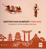 POLAND 2020 2021 POLISH POST OFFICE SPECIAL LIMITED EDITION FOLDER: XXXII SUMMER OLYMPIC GAMES TOKYO JAPAN OLYMPICS - Covers & Documents