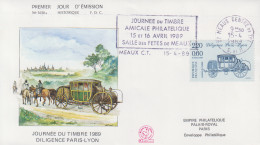 Enveloppe  FDC   Flamme   1er   Jour    FRANCE    Journée  Du  Timbre    MEAUX   1989 - 1980-1989