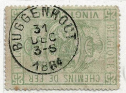 D169  BUGGENHOUT    POSTSTEMPEL  OP SPOORWEGZEGEL N° 3 - Usados