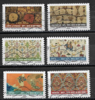 France  2011  Obitéré  Autoadhésif  N° 513 - 514 - 515 - 518 - 520 - 522    "  Tissus Du Monde  " - Used Stamps