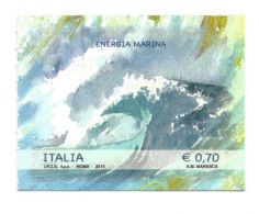 (REPUBBLICA ITALIANA) 2014, ENERGIE RINNOVABILI, ENERGIA MARINA - Francobollo Nuovo MNH** - 2011-20:  Nuevos