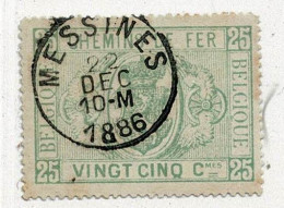 D172  MESSINES    POSTSTEMPEL  OP SPOORWEGZEGEL N° 3 - Gebraucht