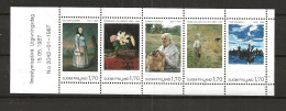 Finland 1987 Art Museum Ateneum Mi 1023-1027 In Strip  From MH 18 MNH(**) - Nuovi