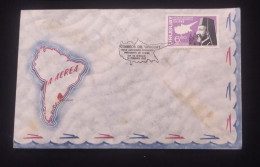 D)1967, URUGUAY, FIRST DAY COVER, ISSUE, VISIT OF ARCHBISHOP MAKARIOS, PRESIDENT OF CYPRUS, FDC - Uruguay