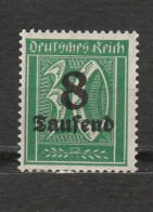 Allemagne - Deutsches Reich - Chiffre - Inflation - 8 Tausend - Neuf - Année 1923 Mi 278 - Neufs