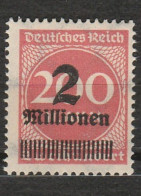 Allemagne - Deutsches Reich - Chiffre - Inflation - 2 Millionen - Neuf - Année 1923 Mi 309 - Ungebraucht