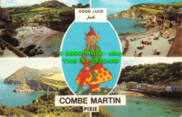 R551992 Good Luck From Combe Martin. Pixie. PLC1905. Multi View - Welt