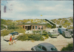 D-26548 Norderney - Strandgaststätte "Oase" - Cars - 3x VW Käfer - VW Bus - Opel Rekord P1 - Mercedes SL - Stamp - Norderney