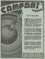 Cordial CAMPARI - Pubblicità Grande Formato Del 1936 - Old Advertising - Advertising