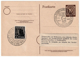 FDC 10 Pfennig Postcard With  2 Pfennig Stamp - 10/1/1948 Werner Horst Kempe Dresden P.O.Box No. 55 - Otros & Sin Clasificación