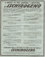 ISCHIROGENO - Pubblicità Grande Formato Del 1932 - Old Advertising - Advertising
