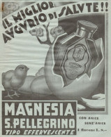 Magnesia San Pellegrino - Il Miglior Augurio... - Pubblicità Del 1932 - Ad - Publicités