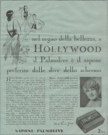 Palmolive è Il Sapone Preferito A Hollywood - Pubblicità Del 1930 - Old Ad - Publicités