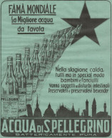 Acqua Di San Pellegrino - Pubblicità Grande Formato Del 1930 - Old Advert - Publicités