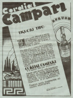 Cordial CAMPARI - Illustrazione - Pubblicità Grande Formato 1933 - Old Ad - Publicités