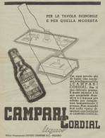 CAMPARI - Per La Tavola Signorile E... - Pubblicità Del 1939 - Old Advert - Publicités