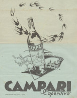 CAMPARI - Rondini In Volo - Pubblicità Grande Formato Del 1939 - Old Ad - Publicités