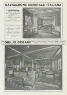 GIULIO CESARE Classe Di Lusso - Pubblicità Grande Formato - 1924 Old Ad - Publicités