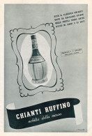 CHIANTI Di Ruffino - Pubblicità Grande Formato - 1939 Old Advertising - Publicités