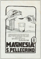 Magnesia San Pellegrino - Pubblicità Grande Formato - 1924 Old Advertising - Publicités