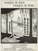 LIDO DI VENEZIA - Illustrazione - Pubblicità Grande Formato - 1924 Old Ad - Werbung